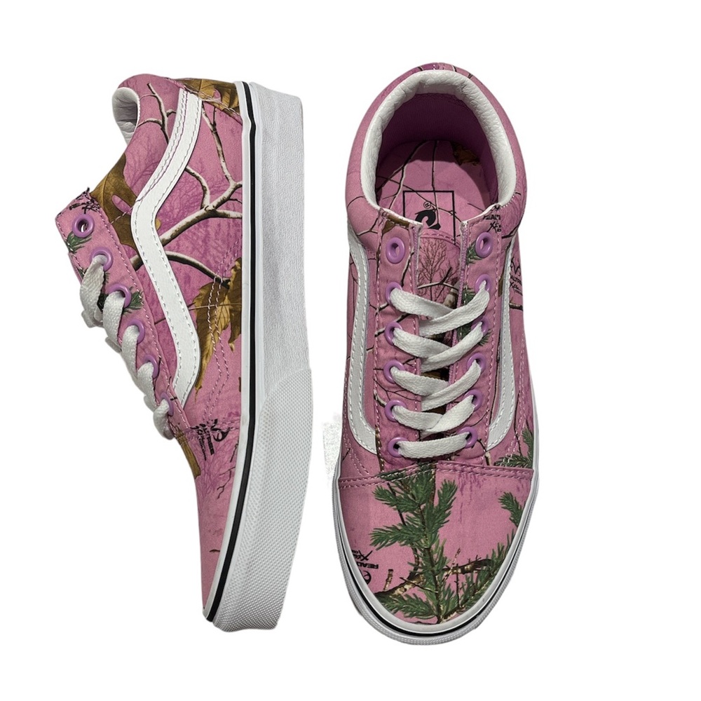 NWT VANS/OLD SKOOL /purple/dry leaves design./Unisex/ Size 7 women’s /5.5 M🍂 - Picture 4 of 5